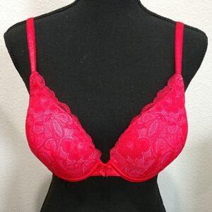 Lily of France Vibrant Red Lace Bra